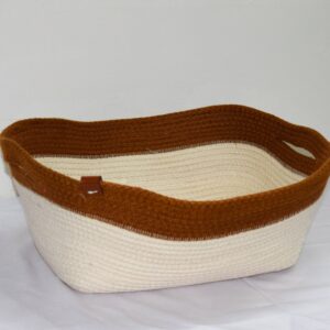 Cotton Cord Brown x Beige plate