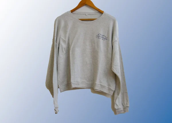 Cozy Dreams Grey pajamas with light blue pants - Image 2