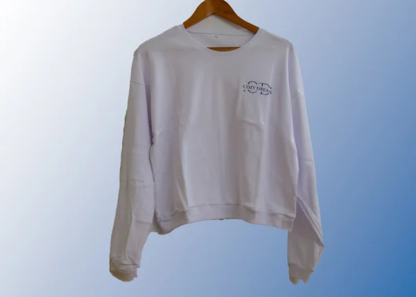 Cozy Dreams White pajamas with light blue pants - Image 3