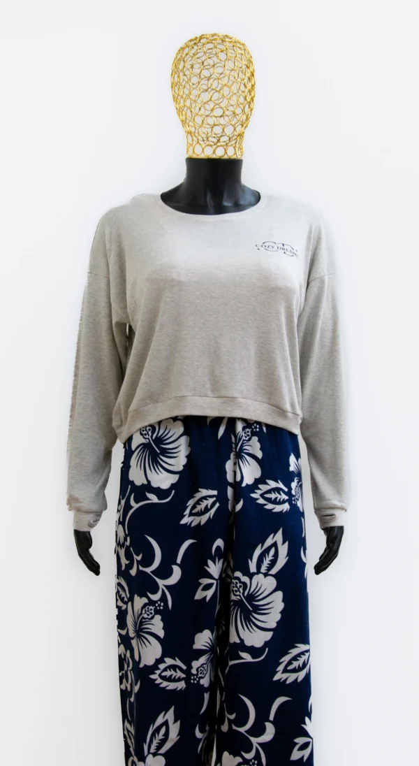 Cozy Dreams Grey pajamas with Dark Blue pants